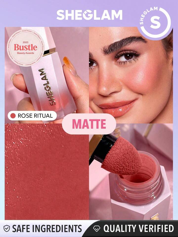 Buy SHEGLAM Color Bloom Liquid Blush Matte Finish-Rose Ritual in Pakistan