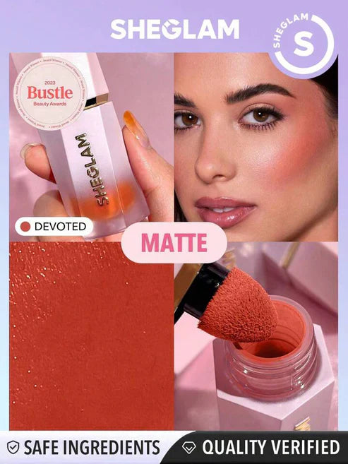 Buy SHEGLAM Color Bloom Liquid Blush Matte Finish-Devoted in Pakistan