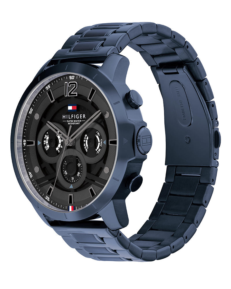 Buy Tommy Hilfiger Men's Quartz Blue Stainless Steel Grey Dial 50mm Watch 1710493 in Pakistan
