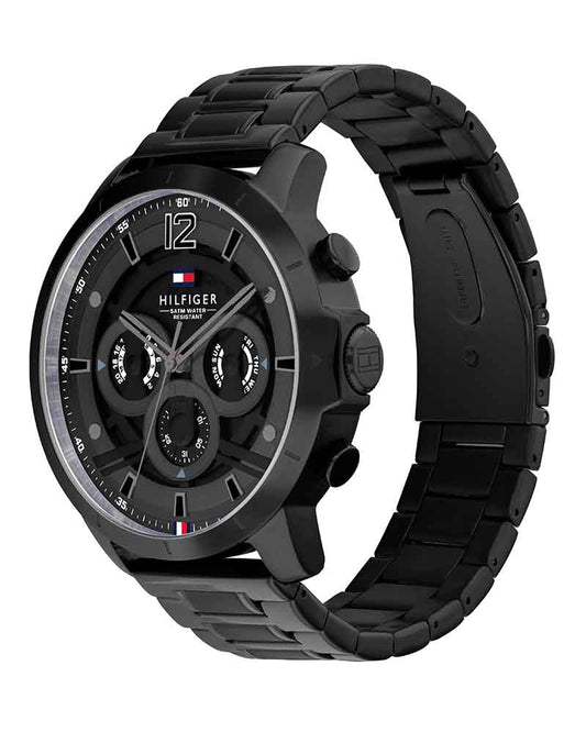 Buy Tommy Hilfiger Luce Black Stainless Steel Black Dial Chronograph Quartz Watch for Gents 1710494 in Pakistan