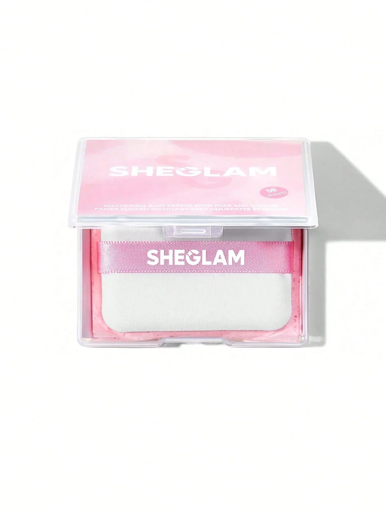 Buy SHEGLAM Mattifying Blot Papers With Puff and Mirror 50pcs-Rose in Pakistan