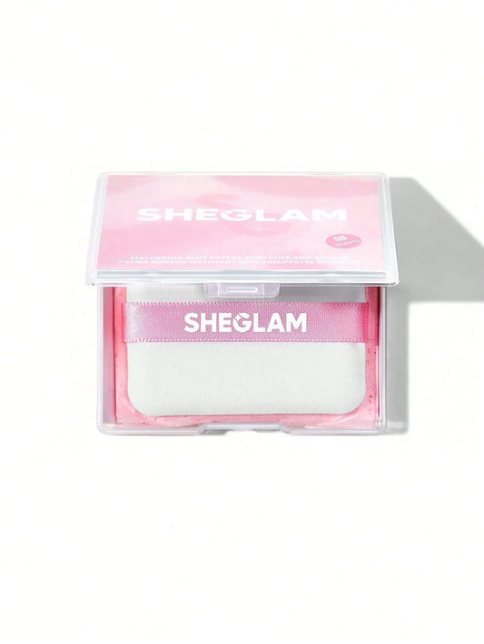 Buy SHEGLAM Mattifying Blot Papers With Puff and Mirror 50pcs-Rose in Pakistan