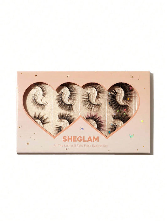 Buy SHEGLAM All The Lashes 8 Pairs False Eyelash Set in Pakistan