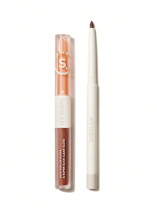 Buy SHEGLAM Soft 90's Glam Lip liner and Lip Duo Set-Moody Taupe Lip Set in Pakistan