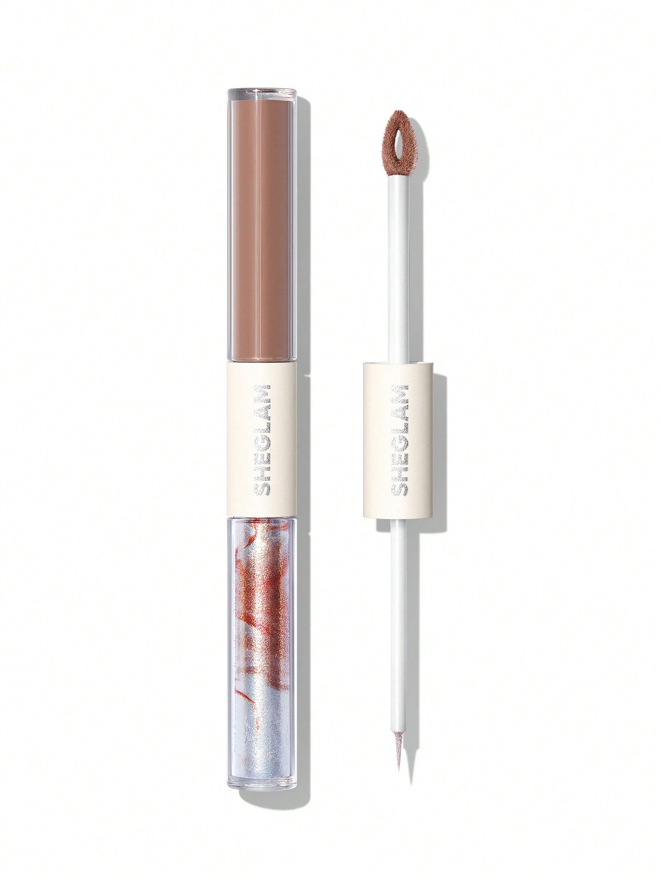 Buy SHEGLAM Silk & Sparkle Double Ended Liquid Eyeshadow-Taupe in Pakistan