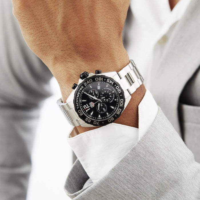 Buy Tag Heuer Formula 1 Black Dial Silver Steel Strap Watch for Men - CAZ1010.BA0842 in Pakistan