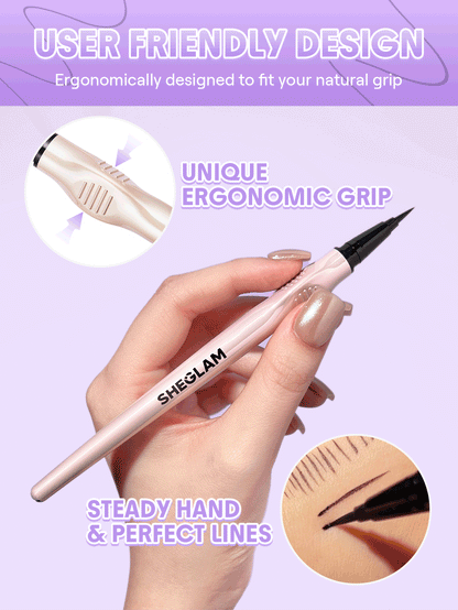 SHEGLAM Glide Control Liquid Eyeliner-Matte Black