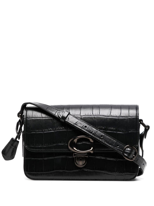 Buy Coach Shoulder Studio Bag - Black Croc Embosed in Pakistan