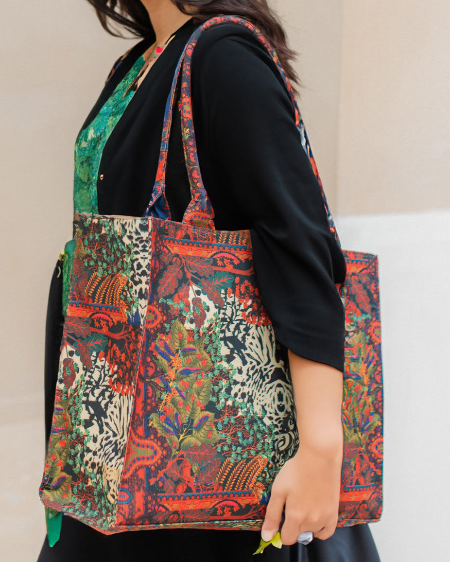 Buy Canvas Tote Bag Tiger Art in Pakistan