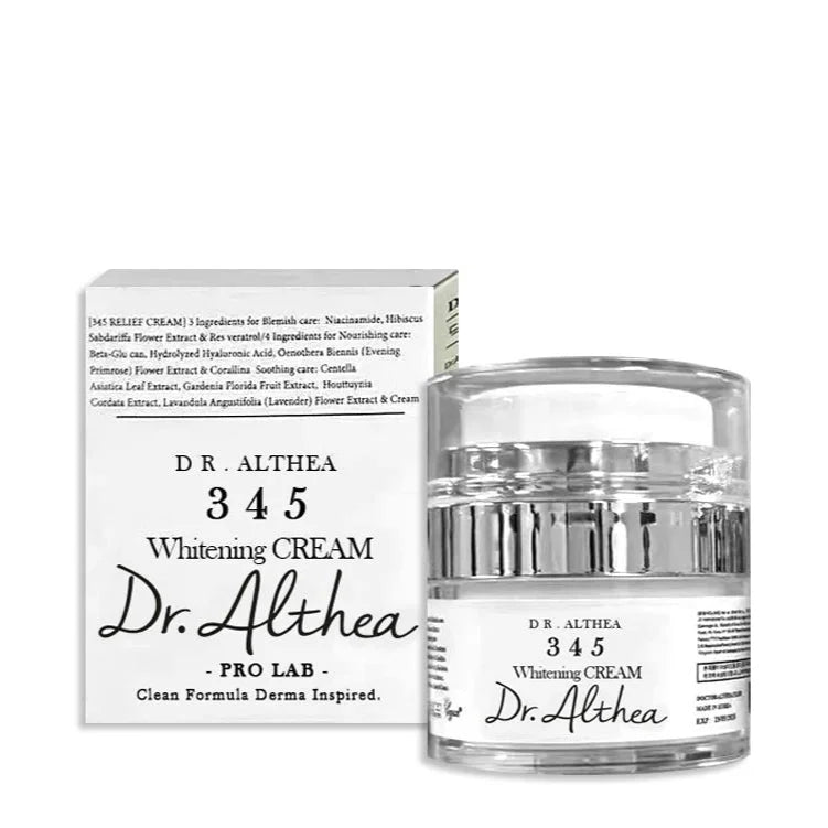 Dr. Althea 345 Whitening Cream Jar – Brightening, Hydrating & Dark Spot Care Moisturizer