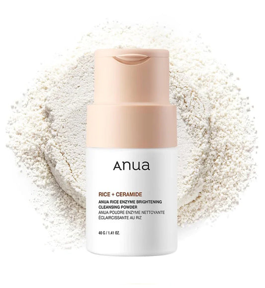 Anua Rice Enzyme Brightening Cleansing Powder – 40g | Rice, Alpha-Arbutin & Ceramide Powder Cleanser