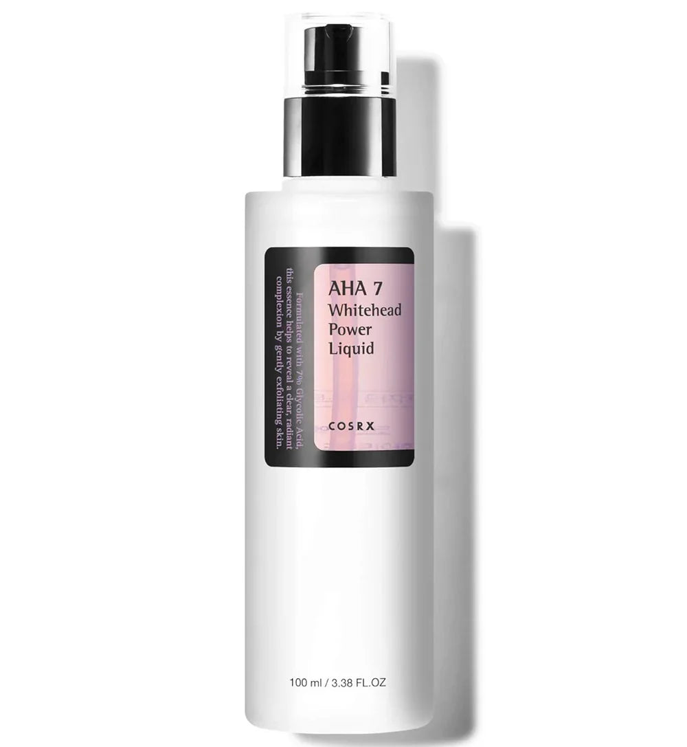 COSRX AHA 7 Whitehead Power Liquid – 100ml | Glycolic Acid Exfoliant for Whiteheads, Pores & Smoother Skin