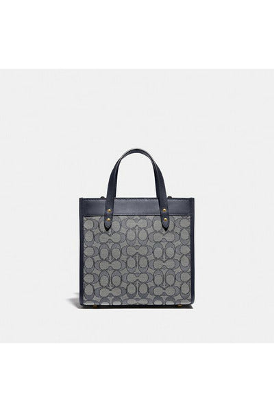 Buy Coach Signature Jacqaurd Tote 22 - Navy in Pakistan
