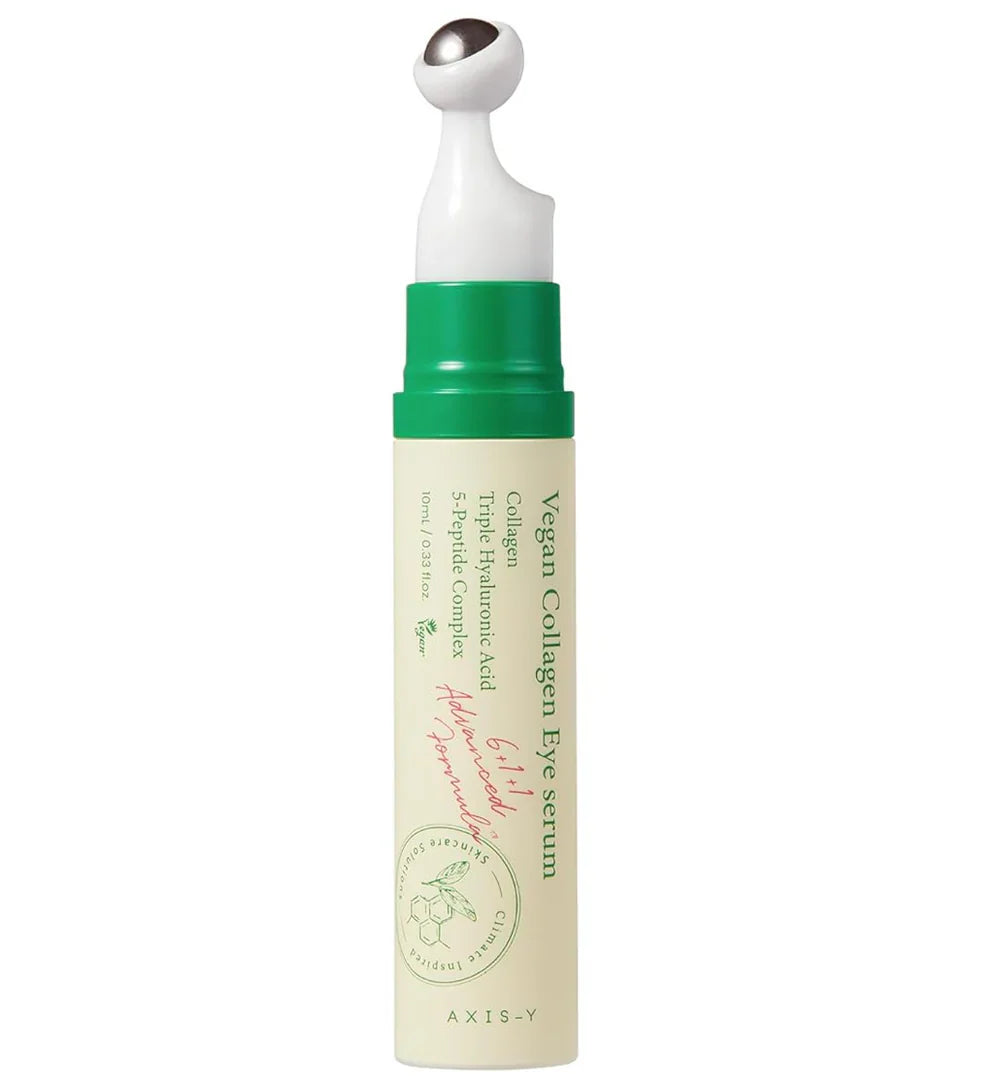 AXIS-Y Vegan Collagen Eye Serum – 10ml | Peptide & Hyaluronic Acid Eye Care for Fine Lines, Puffiness & Hydration