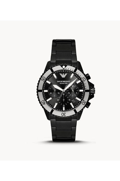 Buy Emporio Armani Men’s Quartz Stainless Steel Black Dial 43mm Watch AR80050 in Pakistan
