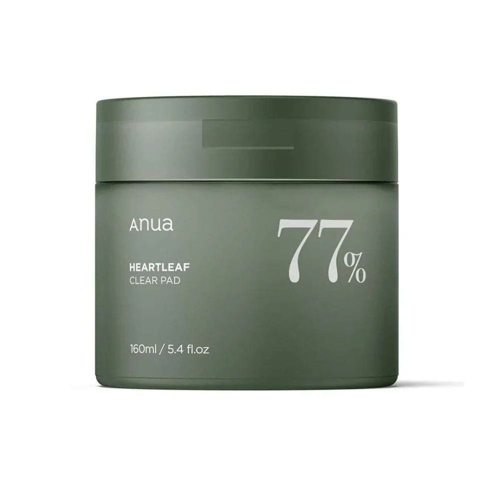 Anua Heartleaf 77% Clear Pad – 70 Pads / 160ml | Soothing, Gentle PHA Exfoliating & Pore Care Toner Pads