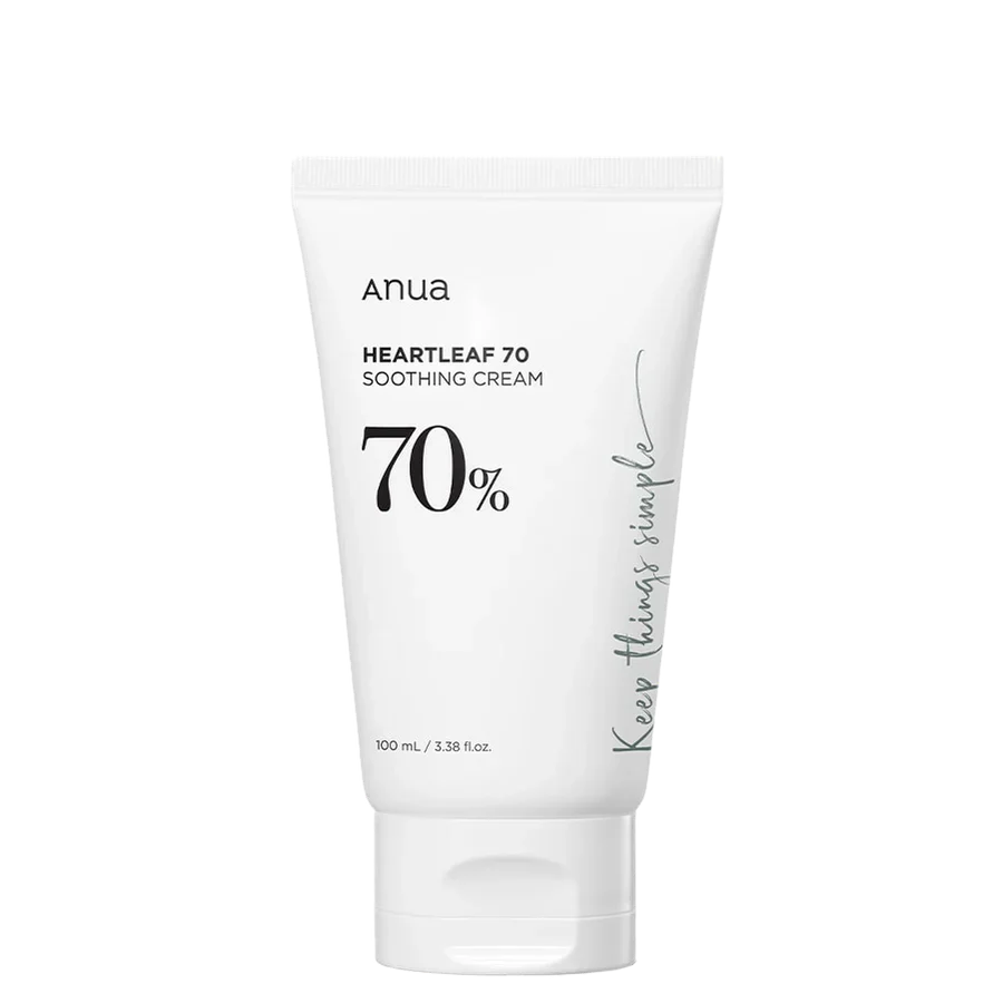 ANUA Heartleaf 70% Soothing Cream – 100ml | Hydrating & Calming Moisturizer for Sensitive Skin