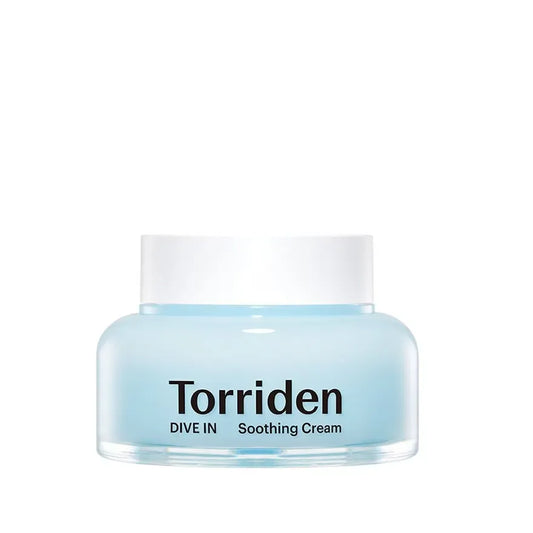 Torriden soothing cream jar on a white background