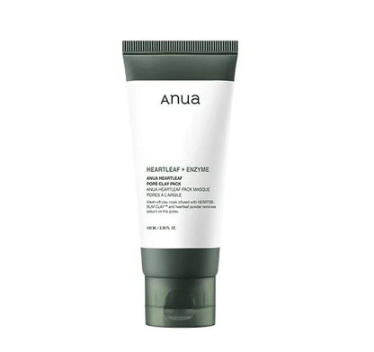 ANUA Heartleaf + Enzymes Pore Clay Pack – 100ml | Deep Cleansing, Sebum Control & Pore Care Wash-Off Mask