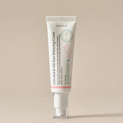 AXIS-Y LHA Peel & Fill Pore Balancing Cream – 50ml | Gentle Exfoliating, Pore & Sebum Control Moisturizer