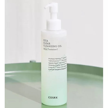 COSRX Pure Fit Cica Clear Cleansing Oil – 200ml | Gentle Makeup Remover & Deep Facial Cleansing Oil