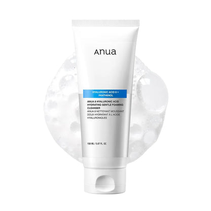 Anua 8 Hyaluronic Acid Hydrating Gentle Foaming Cleanser – 150ml | Deep Hydration & Gentle Daily Cleansing