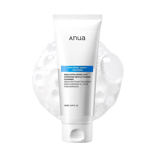 Anua 8 Hyaluronic Acid Hydrating Gentle Foaming Cleanser – 150ml | Deep Hydration & Gentle Daily Cleansing