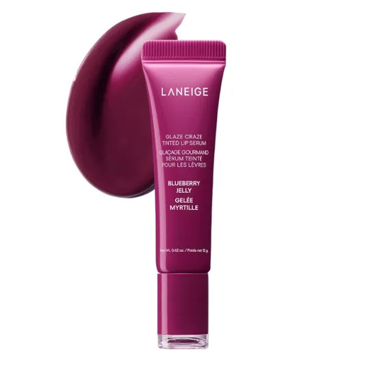 LANEIGE Glaze Craze Tinted Polypeptide Lip Serum – 12g | Hydrating Glossy Lip Serum with Sheer Tint & Plumping Care