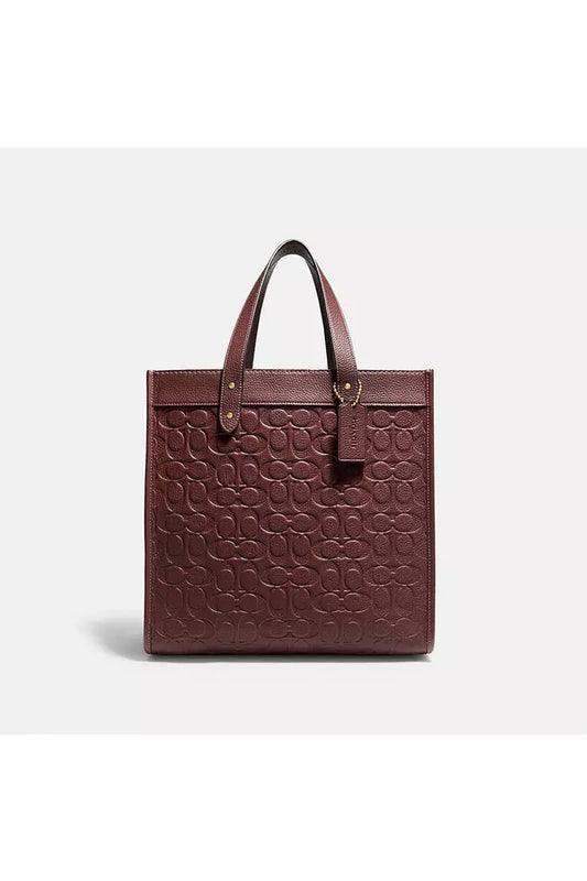 Buy Coach Signature Leather Tote 30 - Maroon in Pakistan