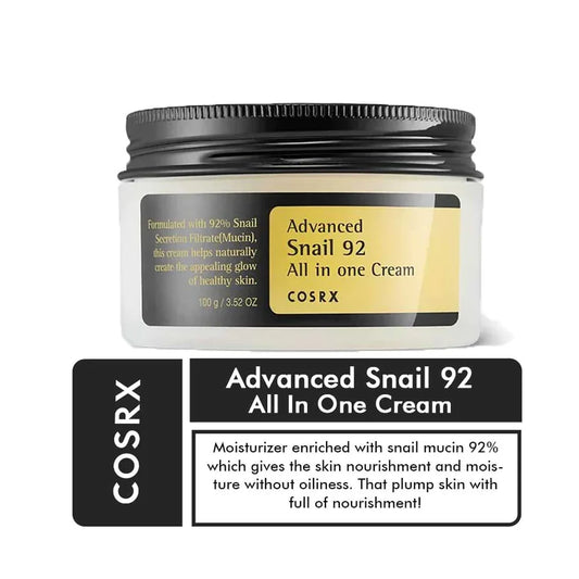 COSRX Advanced Snail 92 All-in-One Cream 100g – Hydrating & Skin Barrier Moisturizer