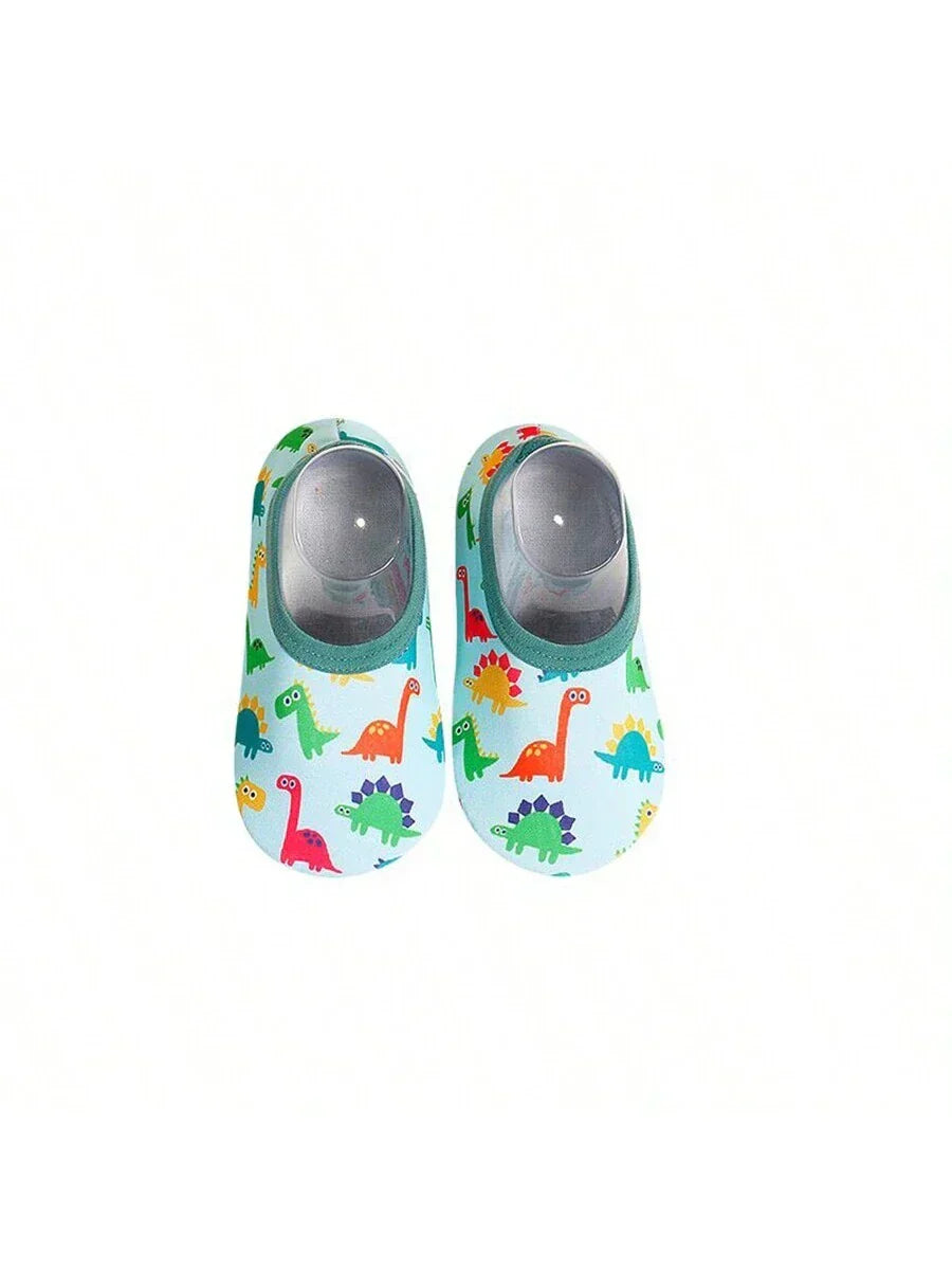 Buy 1pair Baby Girls' & Boys' Cartoon Pattern Anti-Slip Soft Sole Indoor Slipper Socks in Pakistan