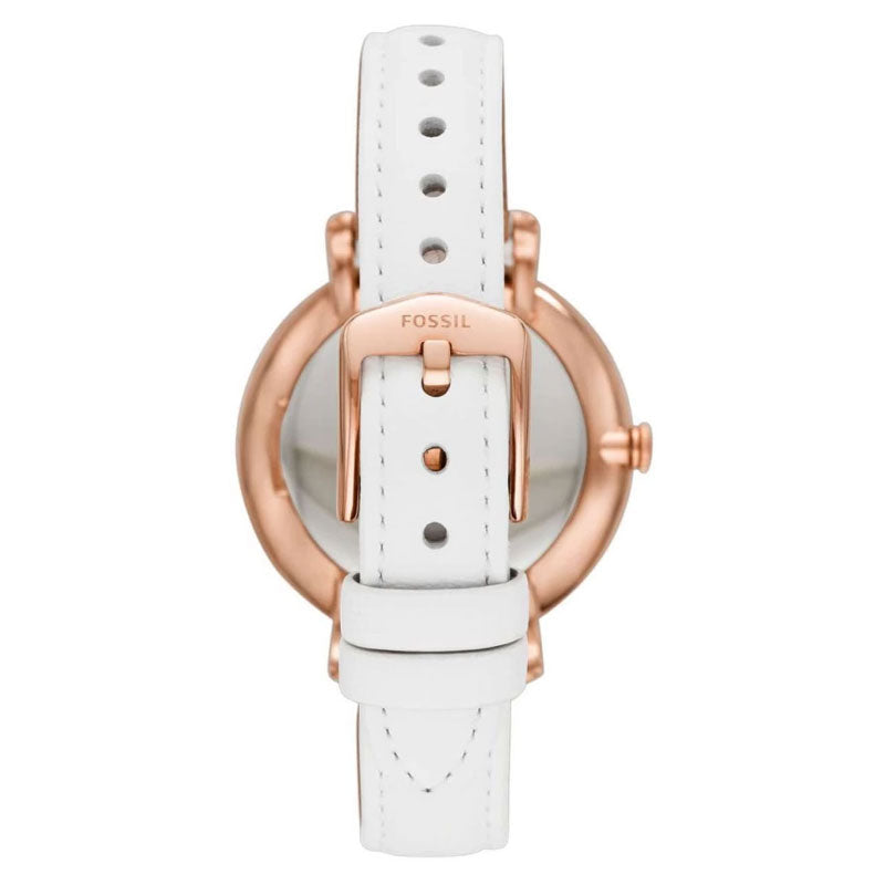 Buy Fossil Women's Quartz White Leather Strap Mother OF Pearl Dial 36mm Watch ES4579 in Pakistan