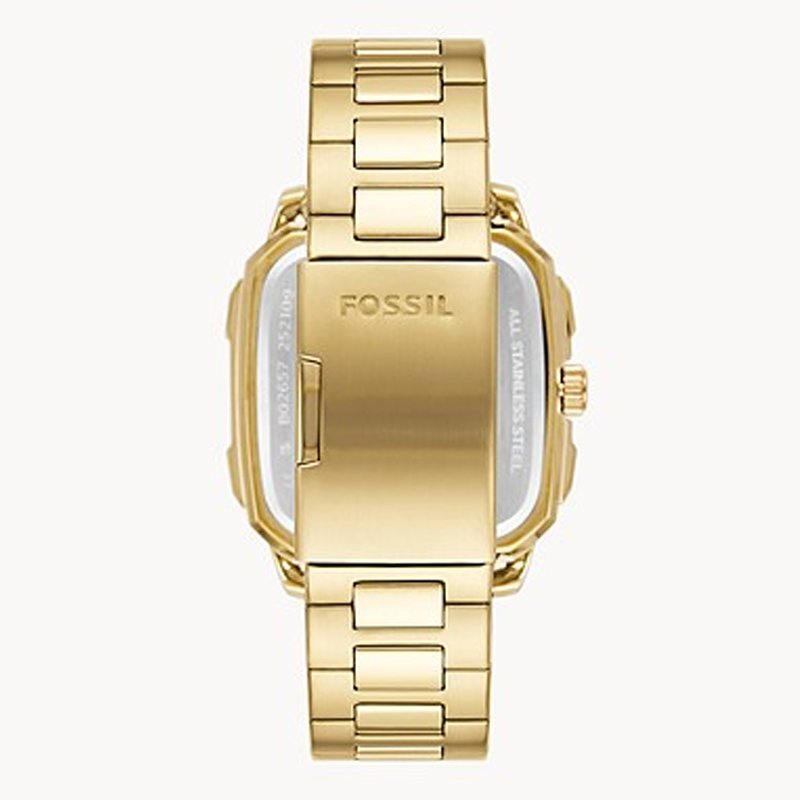 Buy Fossil Men's Quartz Gold Stainless Steel Black Dial 42mm Watch BQ2656 in Pakistan