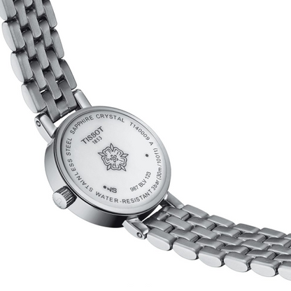 Buy Tissot Women’s Quartz Swiss Made Silver Stainless Steel Mother Of Pearl Dial 19mm Watch T140.009.11.111.00 in Pakistan
