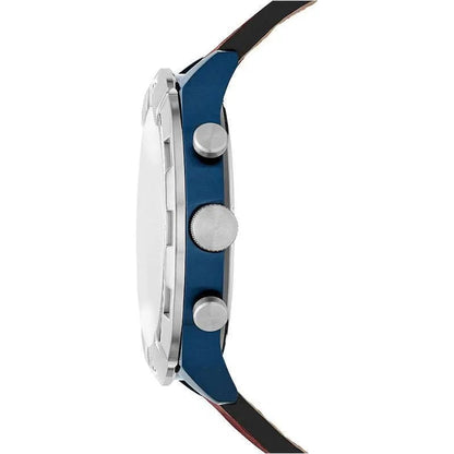 Buy Fossil Men's Quartz Brown Leather Strap Blue Dial 50mm Watch FS5829 in Pakistan