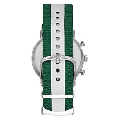 Buy Emporio Armani Men's Quartz Two-tone Nylon Strap Green Dial 43mm Watch AR11221 in Pakistan