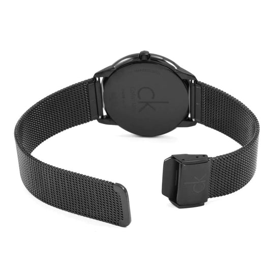 Buy Calvin Klein Mens Swiss Made Quartz Black Stainless Steel Black Dial 40mm - K3M21421 in Pakistan