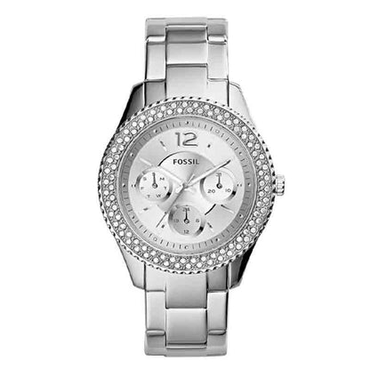 Buy Fossil Women's Quartz Silver Stainless Steel Silver Dial 38mm Watch ES3588 in Pakistan