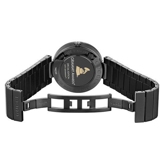 Buy Gucci Women's Swiss Made Quartz Black Stainless Steel Gold Dial 37mm Watch YA133314 in Pakistan