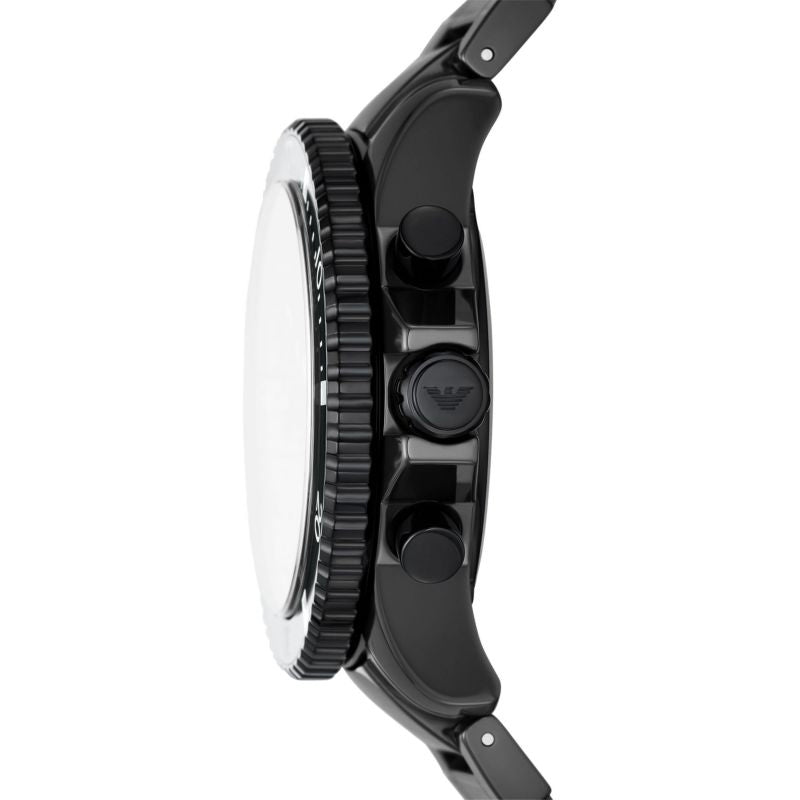 Buy Emporio Armani Men's Quartz Black Ceramic Chain Black Dial 43mm Watch AR70010 in Pakistan