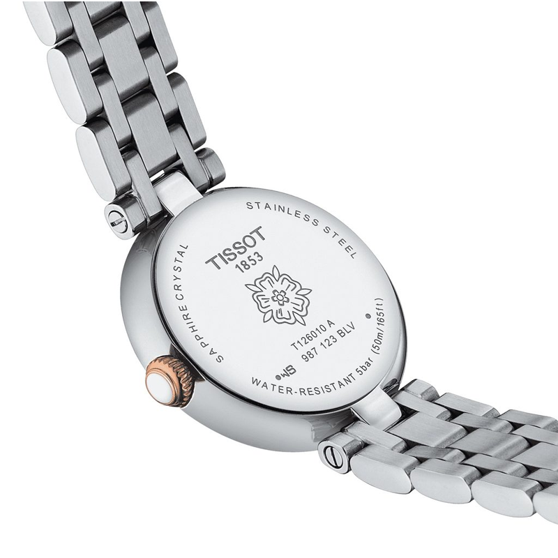 Buy Tissot Women’s Quartz Swiss Made Two-tone Stainless Steel White Dial 26mm Watch T126.010.22.013.01 in Pakistan