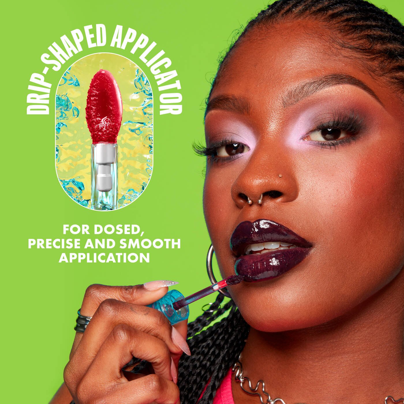 NYX- Lip I.V. Hydrating Lip Gloss Stain- 14 Mauve N Miost
