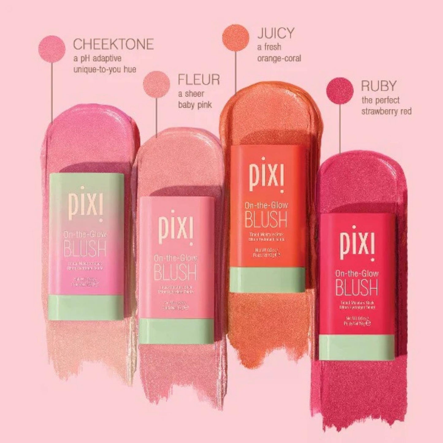 Pixi Blush Stick-Matte Blush Stick Natural Nude Makeup Multi-purpose Solid Rouge Blush Cream