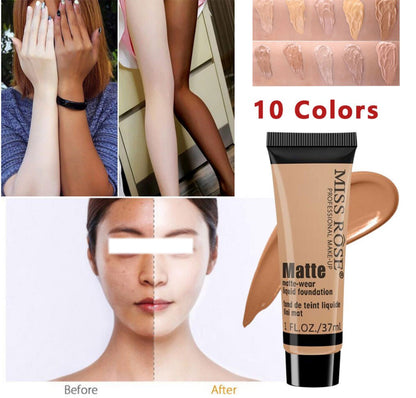 Buy Miss Rose 5 In 1 Exclusive Deal Lipstick Liquid Foundation Concealer Eye Liner Blender in Pakistan