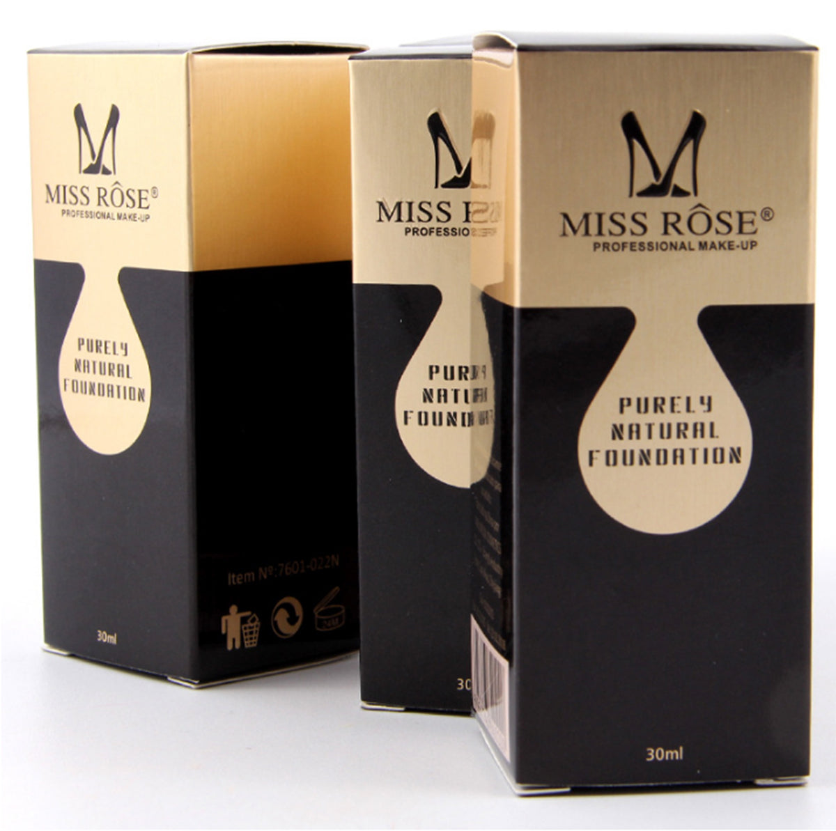 Buy Miss Rose Waterproof Moisturizing Oil Free Full Coverage Deep Whitener Liquid Foundation 30 - Ml in Pakistan