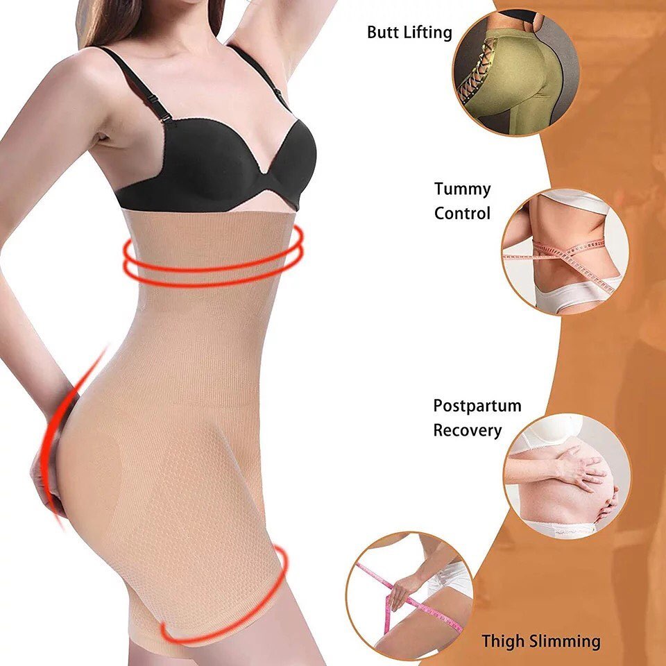 Buy Florea - Magic Seamless High Waist body shaper - Beige & Black-007 (FREE SIZE) in Pakistan