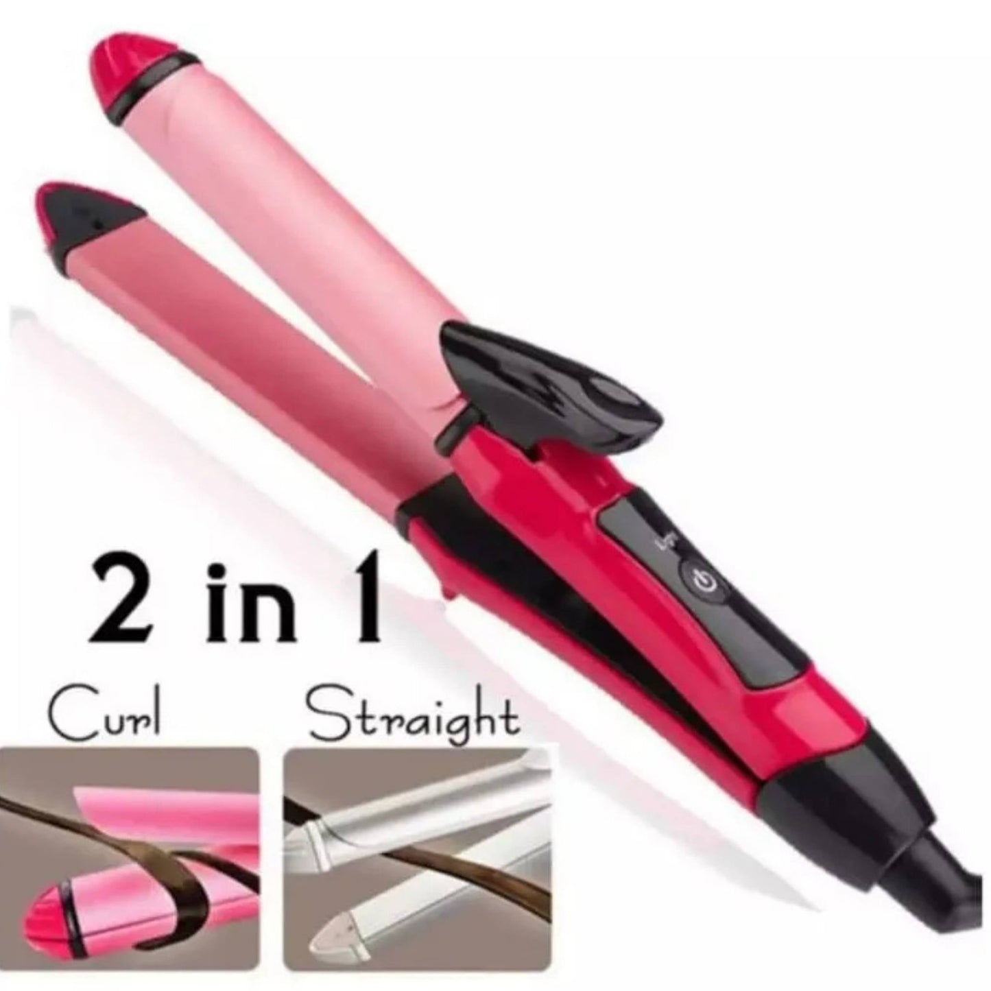 Nova 2 In 1 Professional Hair Curler & Hair Straightener