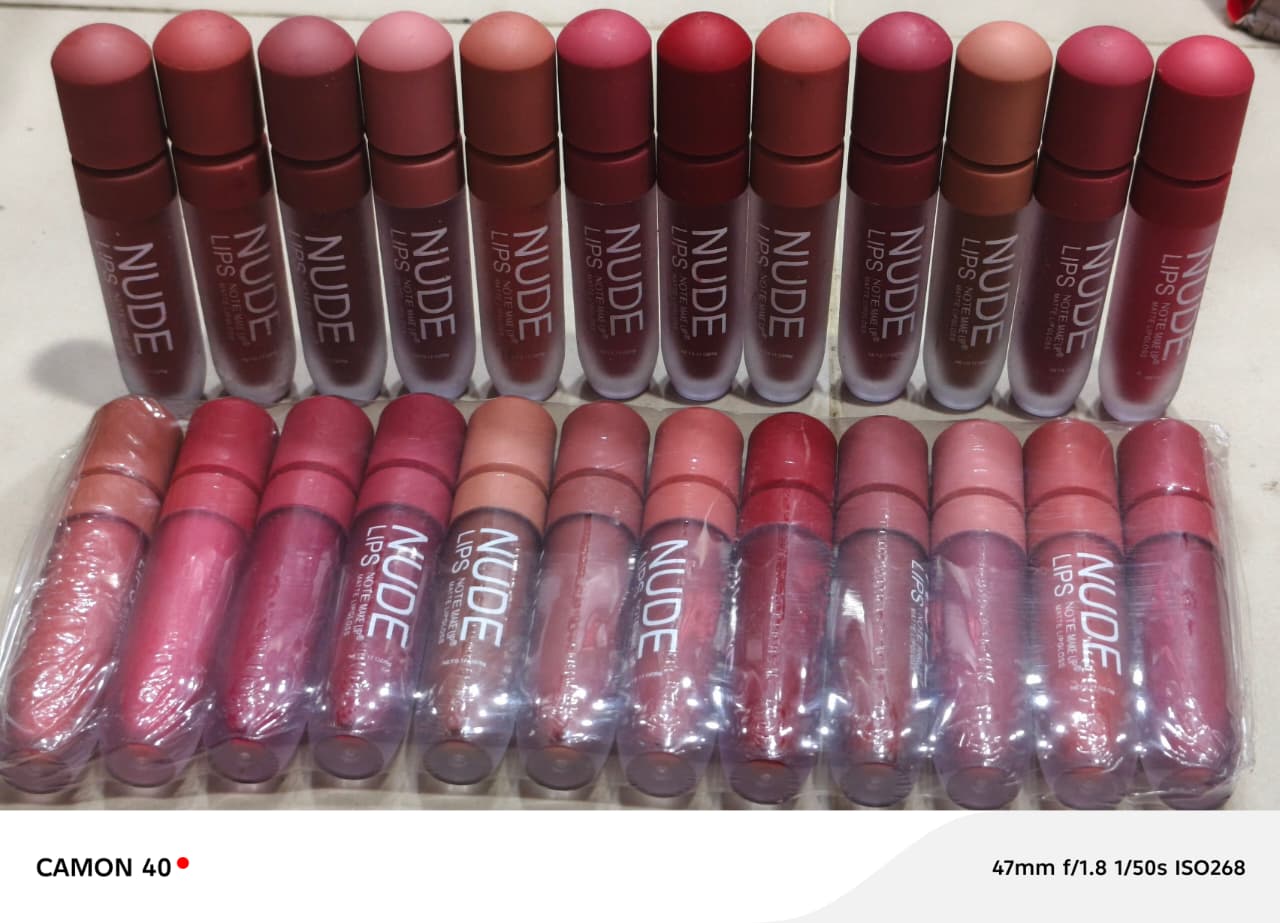 Nude Lips 12 Pieces LIpgloss Set