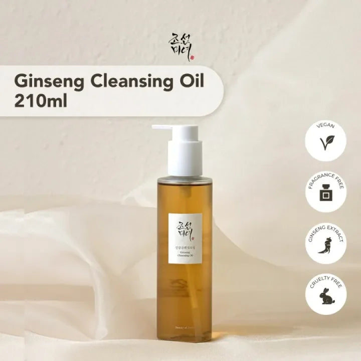 Beauty of Joseon Ginseng Cleansing Oil – 210ml | Gentle Makeup, Sunscreen & Sebum Cleansing Oil – Made in Korea