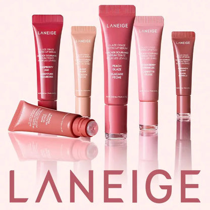 LANEIGE Glaze Craze Tinted Polypeptide Lip Serum – 12g | Hydrating Glossy Lip Serum with Sheer Tint & Plumping Care